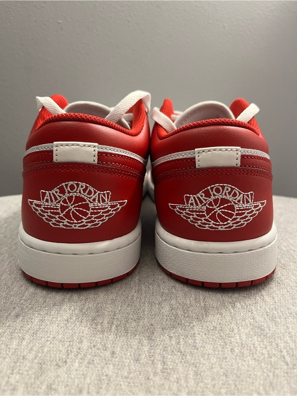 Nike Air Jordan 1 Low Summit White Varsity Red Men's Shoe Size 11.5 553558-166​ - Picture 5 of 11